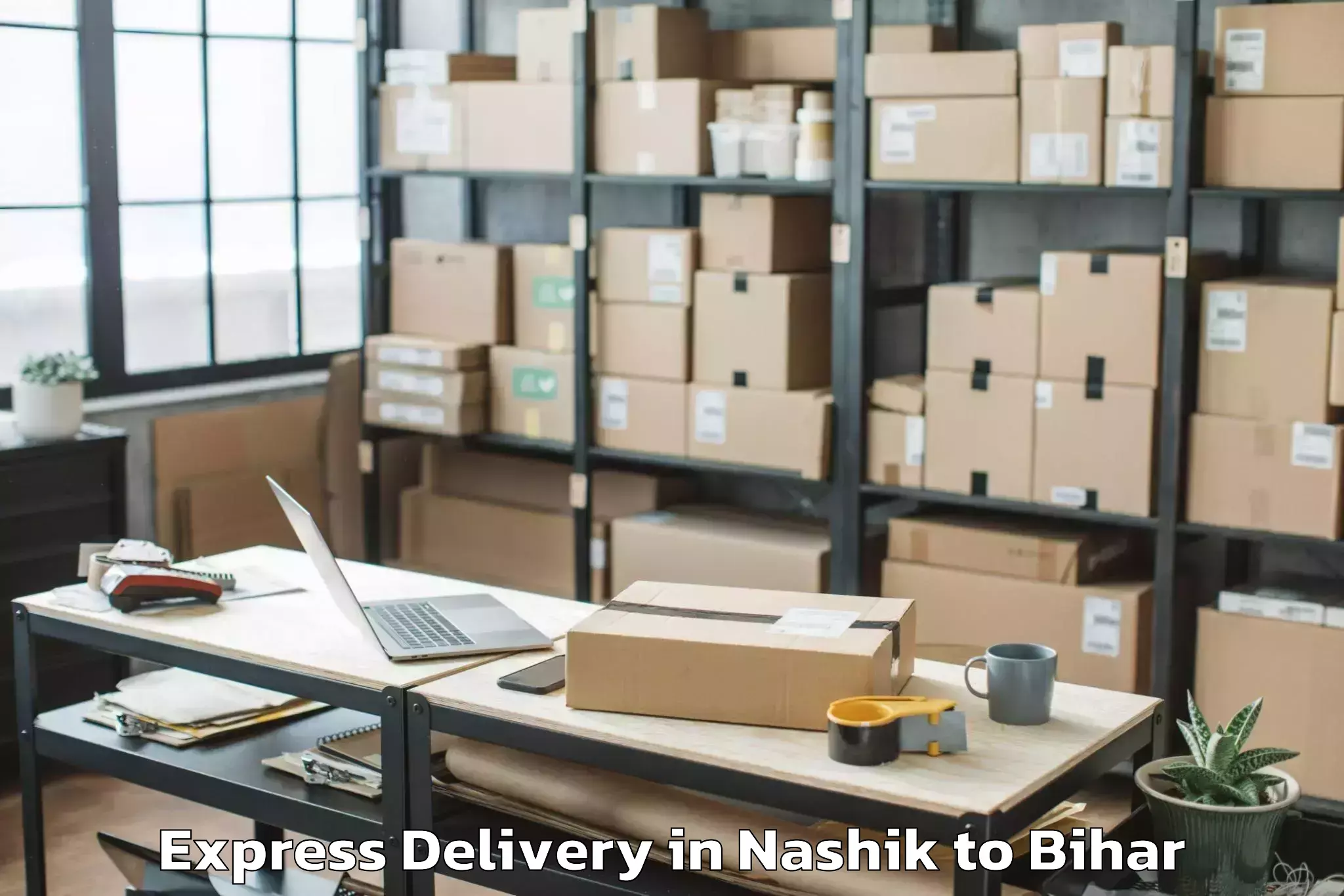 Quality Nashik to Lauriya Express Delivery